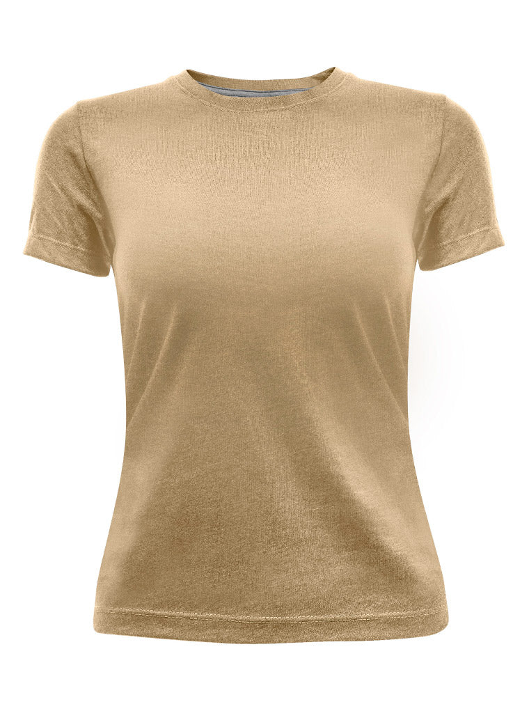 Playeras online beige mujer