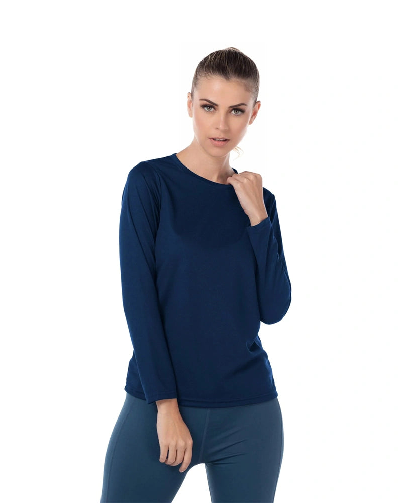 Navy Playeras Yazbek Manga Larga Colores Playera Yazbek D1304 Mesh