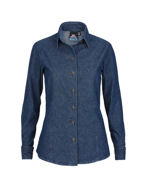 Blusa BigBang Denim Mezclilla Manga Larga para Mujer