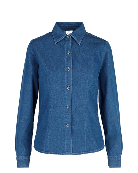 Blusa Yazbek D0601 Mezclilla UNIQ Uniformes