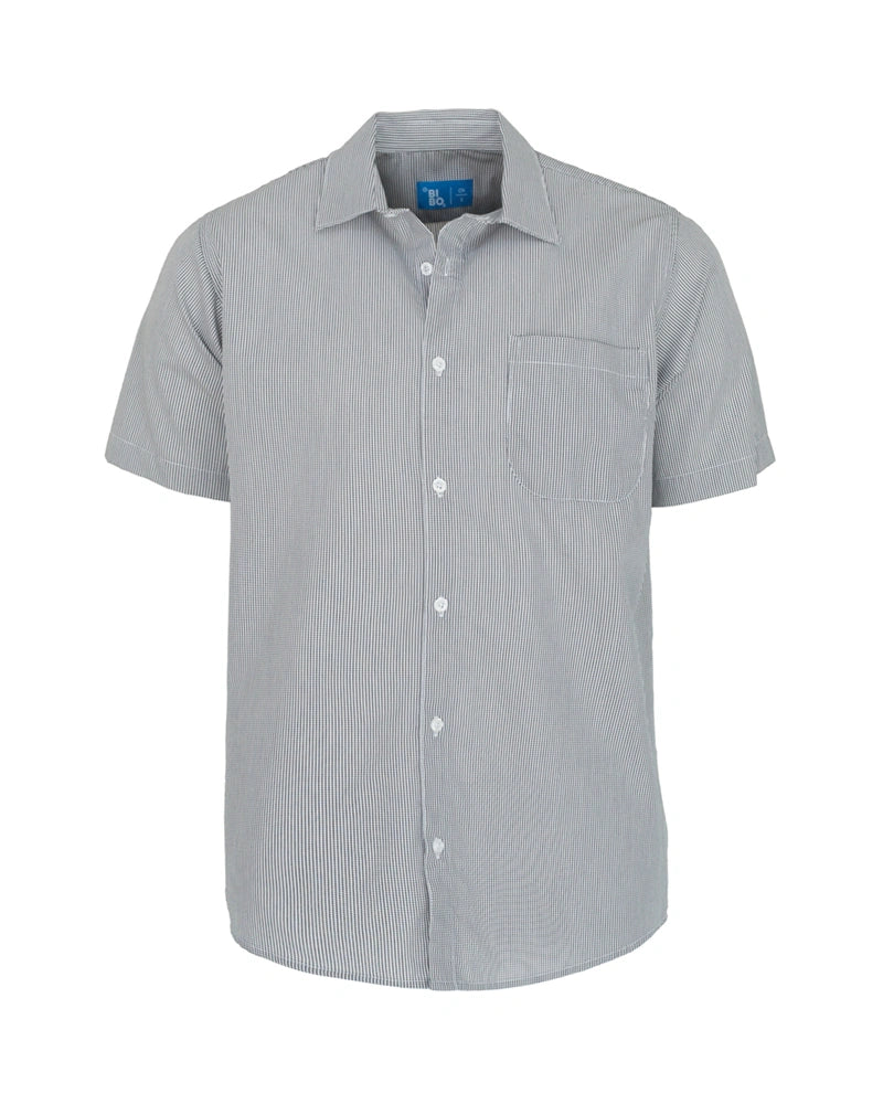 Dickies Tshirt Men Chef Works Men's Durham Snap Work Shirt, Black