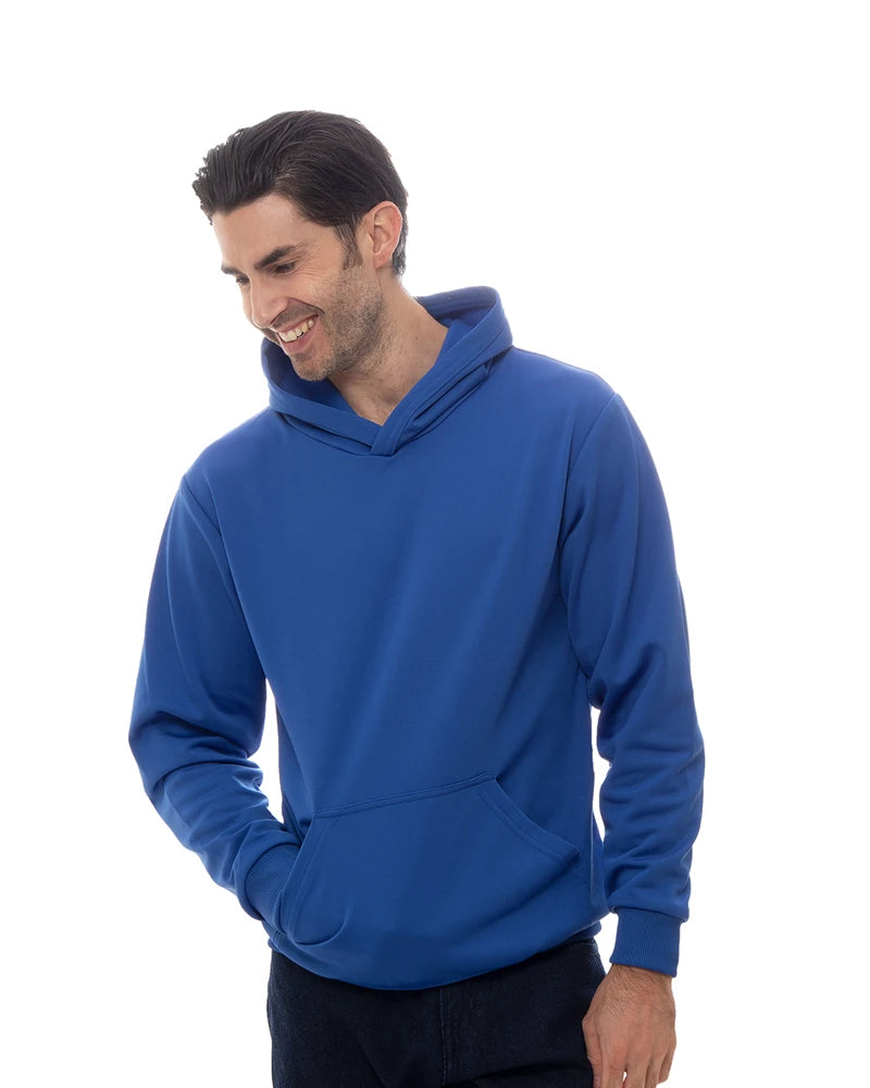 Hoodie Unisex Blue White UNIQ Uniformes